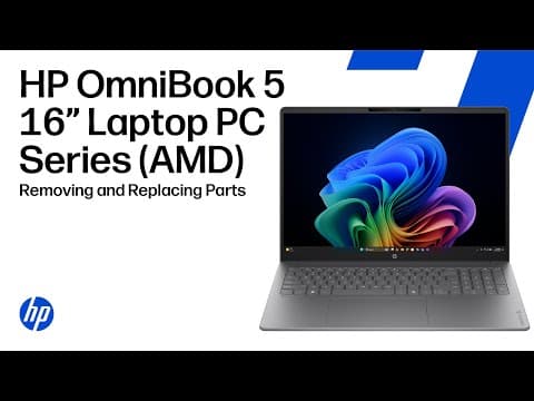 Removing & Replacing Parts | Hp Omnibook 5 16-inch Laptop Pc Series (amd) | Hp Computer Service