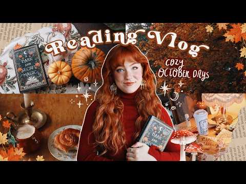 Cozy October Days Reading Vlog 🍁⋆｡˚☾⋆☕️ Fall Home Decor Haul, Witchy & Mystery Books, Journaling
