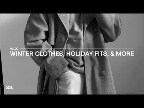 Vlog | New Clothes For Winter, Holiday Outfit Ideas, New Coffee Set Up, & More!