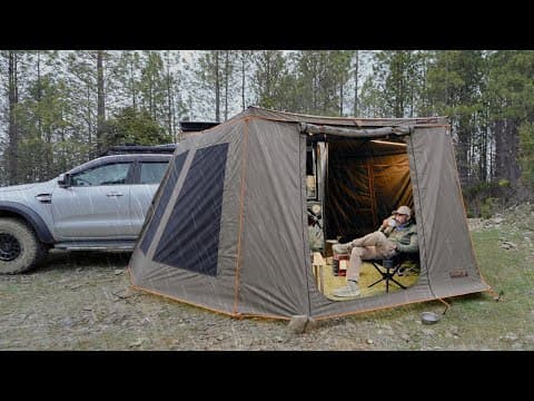 Truck Camping Awning Bail! Storm Hits New Zealand Campsite (the Smartest Pack Up Ever)