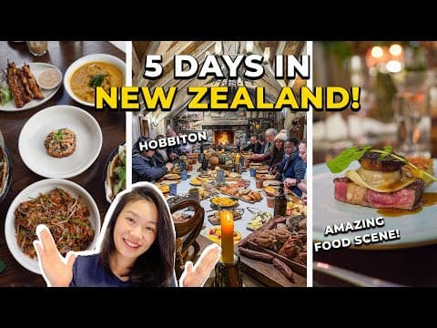 5 Day New Zealand Travel Vlog! | Hobbiton, Luxury Farm Stay & Food Adventures In Hamilton & Waikato