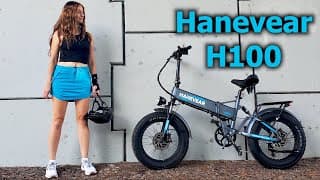 Hanevear H100 Dual Motor Folding Fat Tire Ebike | Only $1179!