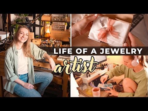 I Moved!! Small Jewelry Business Productive Week: Packing Orders, Making Jewelry, New Workshop