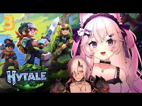 Nyanners Plays Hytale | Episode 3 (ft. Aethel)