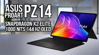 Asus Proart Pz14 Hands On! Snapdragon X2 Elite In A 1.74 Lb Tablet! Looks Incredible For Creators