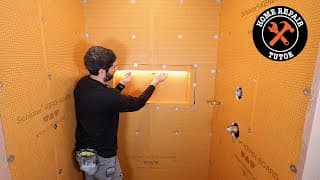 Schluter Lighted Shower Niche Installation For Beginners