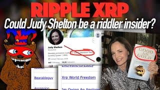 More Info Reveals Judy Shelton Could Be An Riddler Insider Based On New Clues About Ripple & Xrp