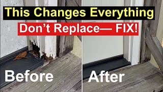 Diy Exterior Door Jamb Repair Using Pvc Trim (pro Results)