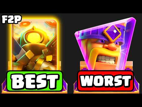 Clash Royale F2p Evolutions + Heroes Tier List