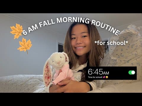 Fall School Morning Routine