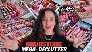 The Biggest Drugstore Lip Collection Ever! Lipsticks, Glosses, Liners, Let's Declutter