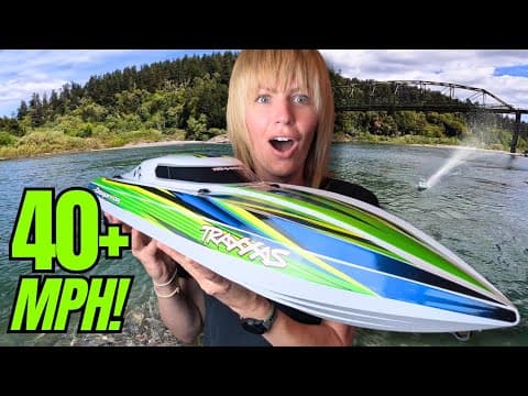 My First Rc Boat! Traxxas Disruptor (& Tow Trailer!!)