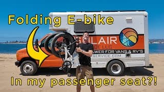 Best Folding Van Life Ebike Fits On My Passenger Seat ! Kbo K1 Review