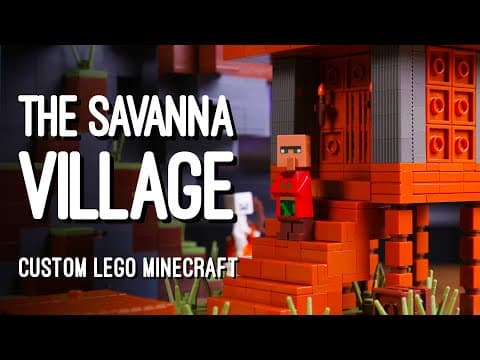 The Savanna Village | A New Lego Minecraft World