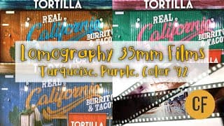 3 More Lomography 35mm Films! Turquoise, Purple, Color '92