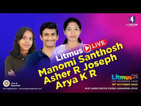 Litmus'25 Special Live - Manomi Santhosh, Asher R Joseph, Arya K R