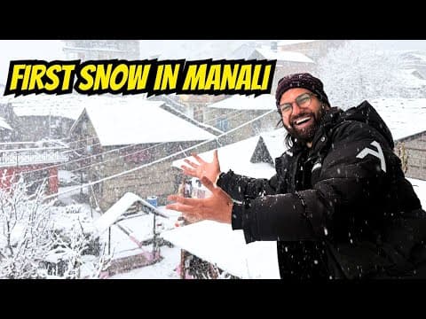 First Snowfall In Manali 2026