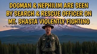 Dogman & Nephilim Seen On Mt Shasta By Search & Rescue Officer Violently Fighting
