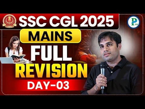 Practice Set 03 I Ssc Cgl Mains 2025 I Pawan Rao Sir