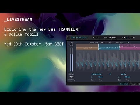 Livestream | Exploring Bus Transient With Callum