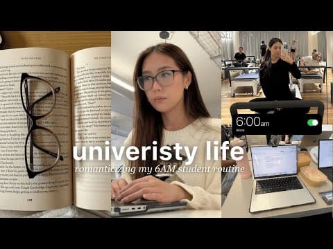 Romanticizing My 6am Productive University Day | Study Grind, Campus Days & Real Life Moments