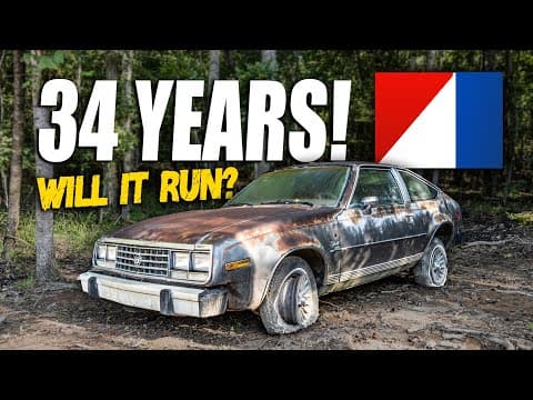 Abandoned Car Rescued After 34 Years! Will This Amc Spirit Run And Drive?