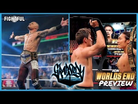 Aew Worlds End Preview, C2 Finals, Carmelo Hayes Wins Wwe United States Title | Grapsody 12/27/25