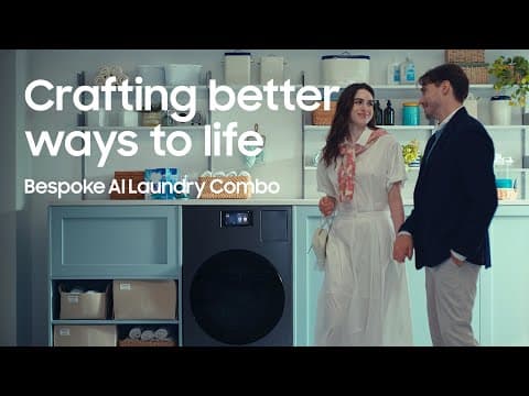 Crafting Better Ways To Life I Bespoke Ai Laundry Combo I Samsung