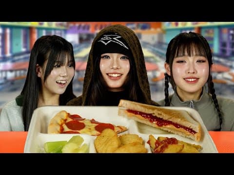 Japanese Highschoolers Try American School Lunch For The First Time