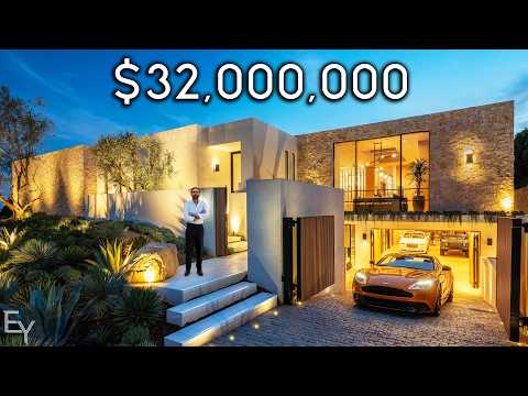 This $32,000,000 Beverly Hills Modern Mansion Is Underrated!