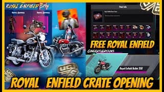 🔥bgmi Royal Enfield Crate Opening L Free Royal Enfield Trick L Peaky Blinders Crate Opening
