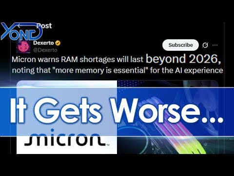 Dram Shortage & Gaming Inflation Tmro Last Beyond 2026 Thanks To Ai Greed...