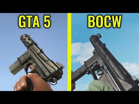Gta 5 Vs Cod Black Ops Cold War  - Weapons Comparison