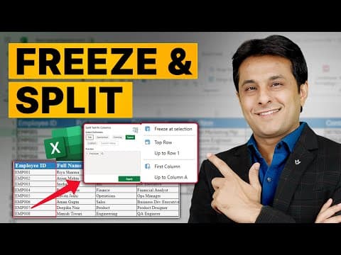 9.1 How To Use Freeze & Split Panes In Excel (step-by-step Guide)