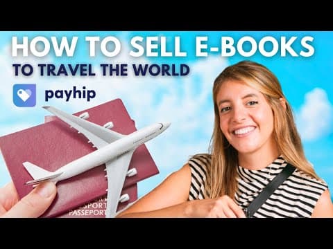 How I Make Money Traveling The World Selling Ebooks | Payhip Tutorial
