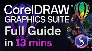 Coreldraw - Tutorial For Beginners In 13 Minutes!  [ Full Guide ]