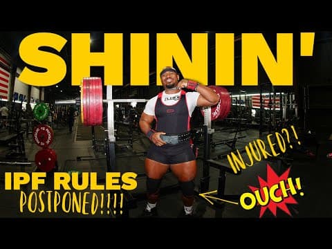 Ipf Rules Postponed!? Knee Injury 3 Weeks Out?! | Sheffy Prep Ep. 6