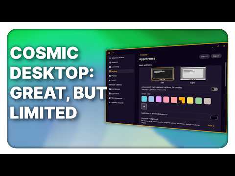 Cosmic A Great Linux Desktop, But Still Limited