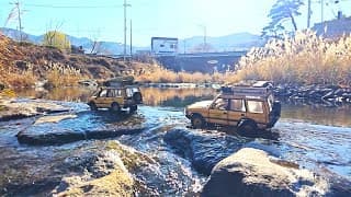 D1rc Camel Trophy Discovery Creek Rock Crawling With Friends - Asmr