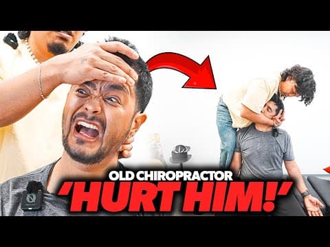 Old Chiropractor Almost *broke* His Neck‼️😭 | Asmr Neck & Back Pain Relief | Dr Tubio