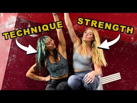 Strength Vs Technique On Women's Finals Boulders (chaotic)