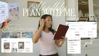 Planning My Life For August With Goals That Don't Overwhelm Me & I Love This Bullet Journal Theme