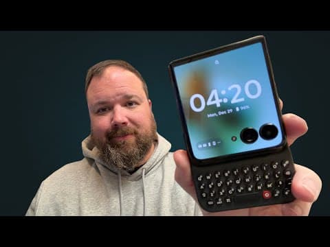 Perfect Smartphone Combo Of 2025! Blackberry Meets Flip Phone!