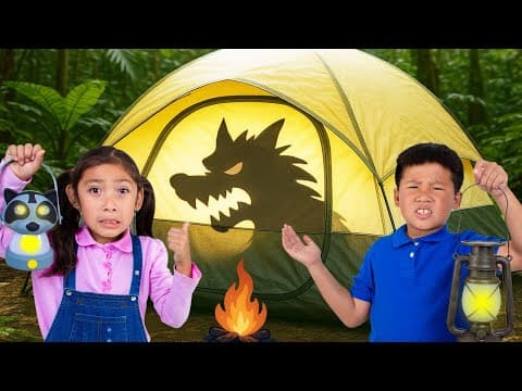 Kaden & Maddie’s Learns To Be Brave Camping Adventure! 😱⛺️