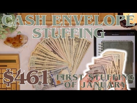 $461 Cash Envelope Stuffing | First Stuffing For January! | 26 Year Old Budgets