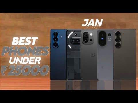 Top 5 Best Mobiles Under 25000 January 2026 | Best Phone Under 25000 | Best Smartphone Under 25000