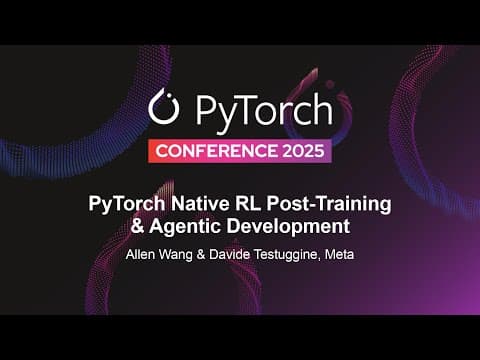 Pytorch-native Stack For Agents - Allen Wang & Davide Testuggine, Meta