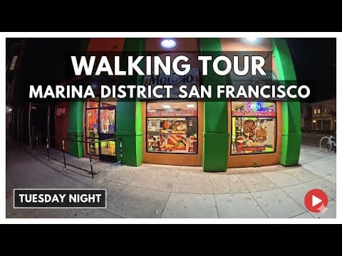 Exploring The Marina District Neighborhood On A Tuesday Night  Walk And Talk What’s Poppin?