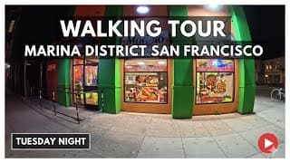 Exploring The Marina District Neighborhood On A Tuesday Night  Walk And Talk What’s Poppin?
