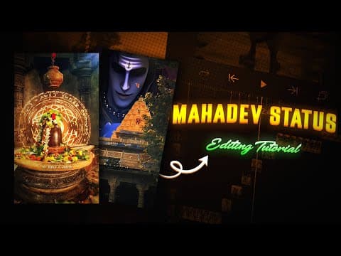 Mahadev Status 🔱📿 Alight Motion Xml File | Ae Inspired ✨